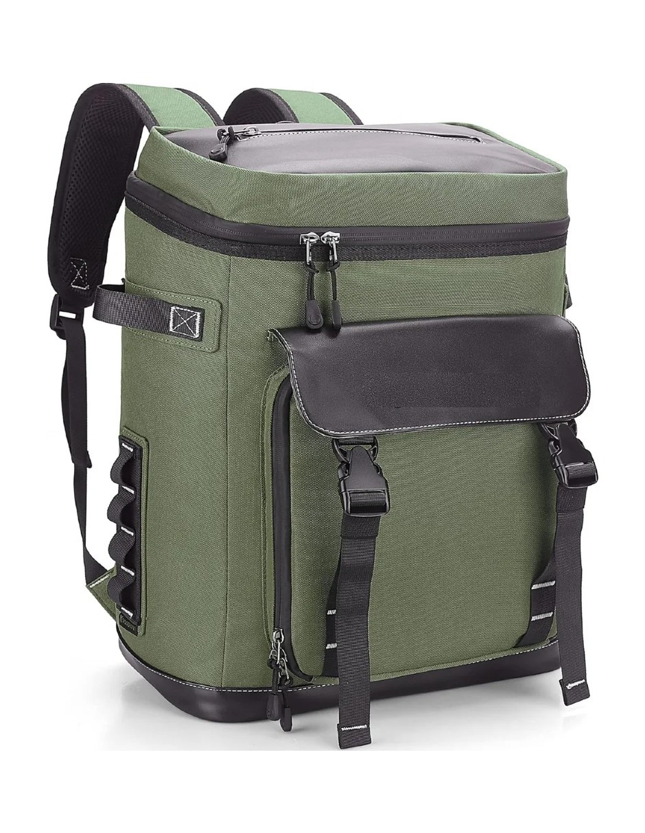 Foto 3 pulgar | Hielera Portatil Con Bolsa Térmica Impermeable Verde+ Gratis Termo Güish De Regalo