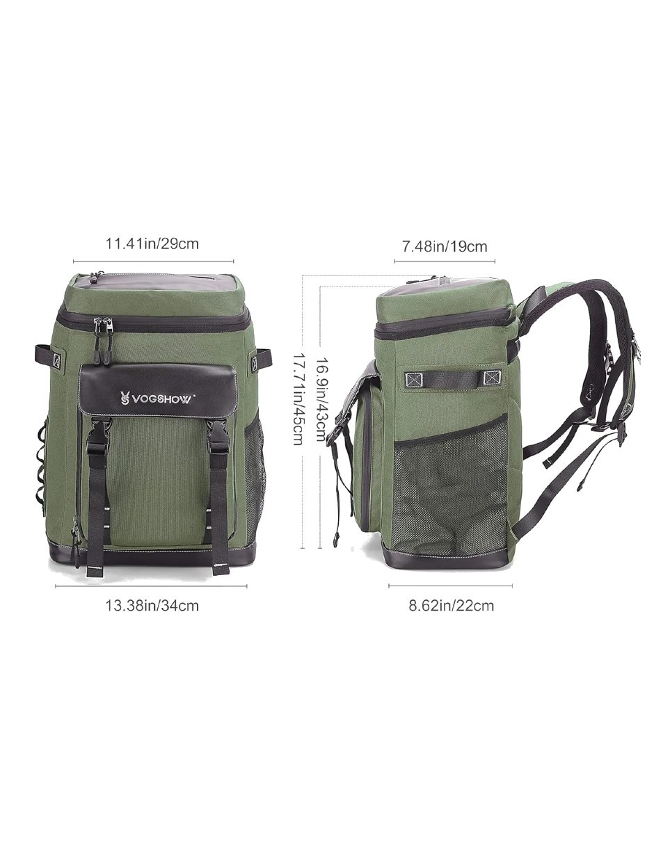 Foto 4 | Hielera Portatil Con Bolsa Térmica Impermeable Verde+ Gratis Termo Güish De Regalo