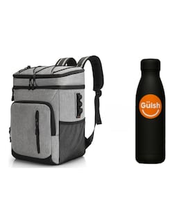 Foto 1 | Hielera Portatil Con Bolsa Termica Impermeable Gris + Gratis Termo Güish De Regalo