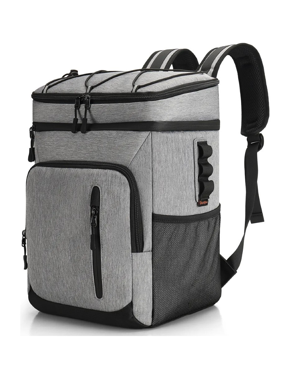 Foto 3 pulgar | Hielera Portatil Con Bolsa Termica Impermeable Gris + Gratis Termo Güish De Regalo