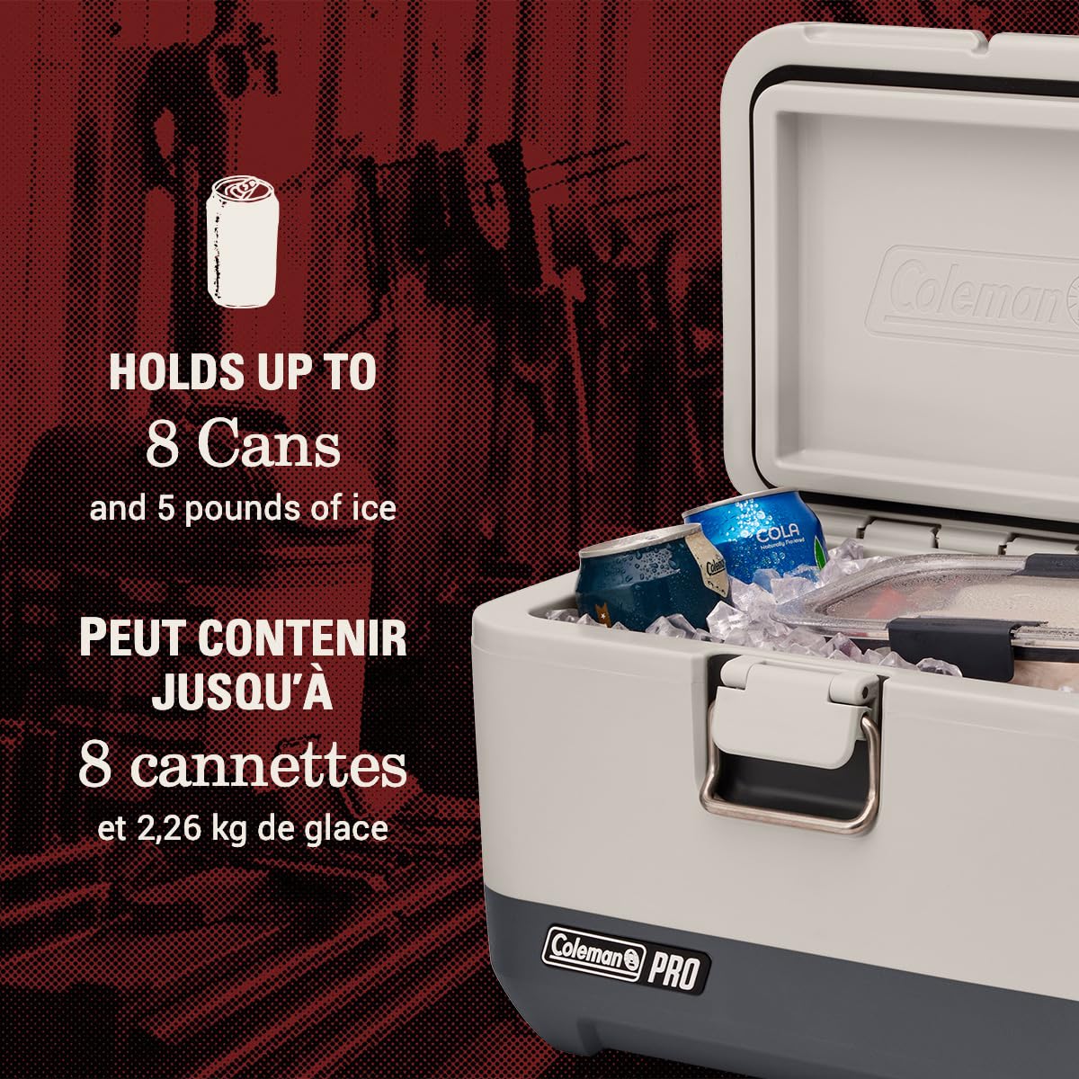 Foto 4 pulgar | Cooler Coleman Pro Con Aislamiento Pesado De 9 Litros Con Puntos De Anclaje - Venta Internacional.