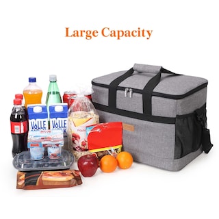 Foto 3 | Bolsa Frigorífica Lifewit 30 L/50 Latas, Plegable, Aislante, Gris - Venta Internacional.