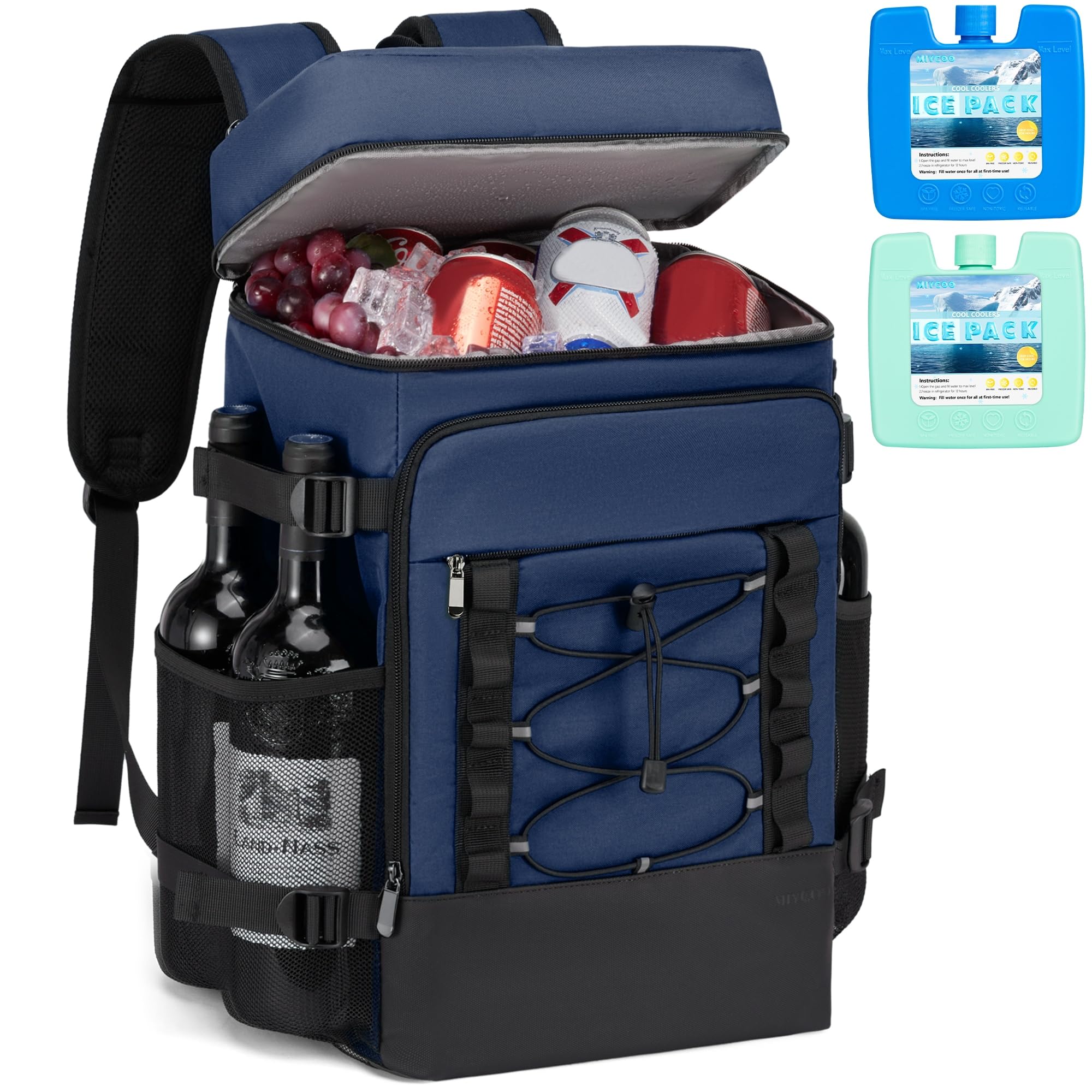 Foto 1 | Mochila Térmica Miycoo 28 L Con Aislamiento Para 40 Latas, Impermeable, Azul - Venta Internacional.