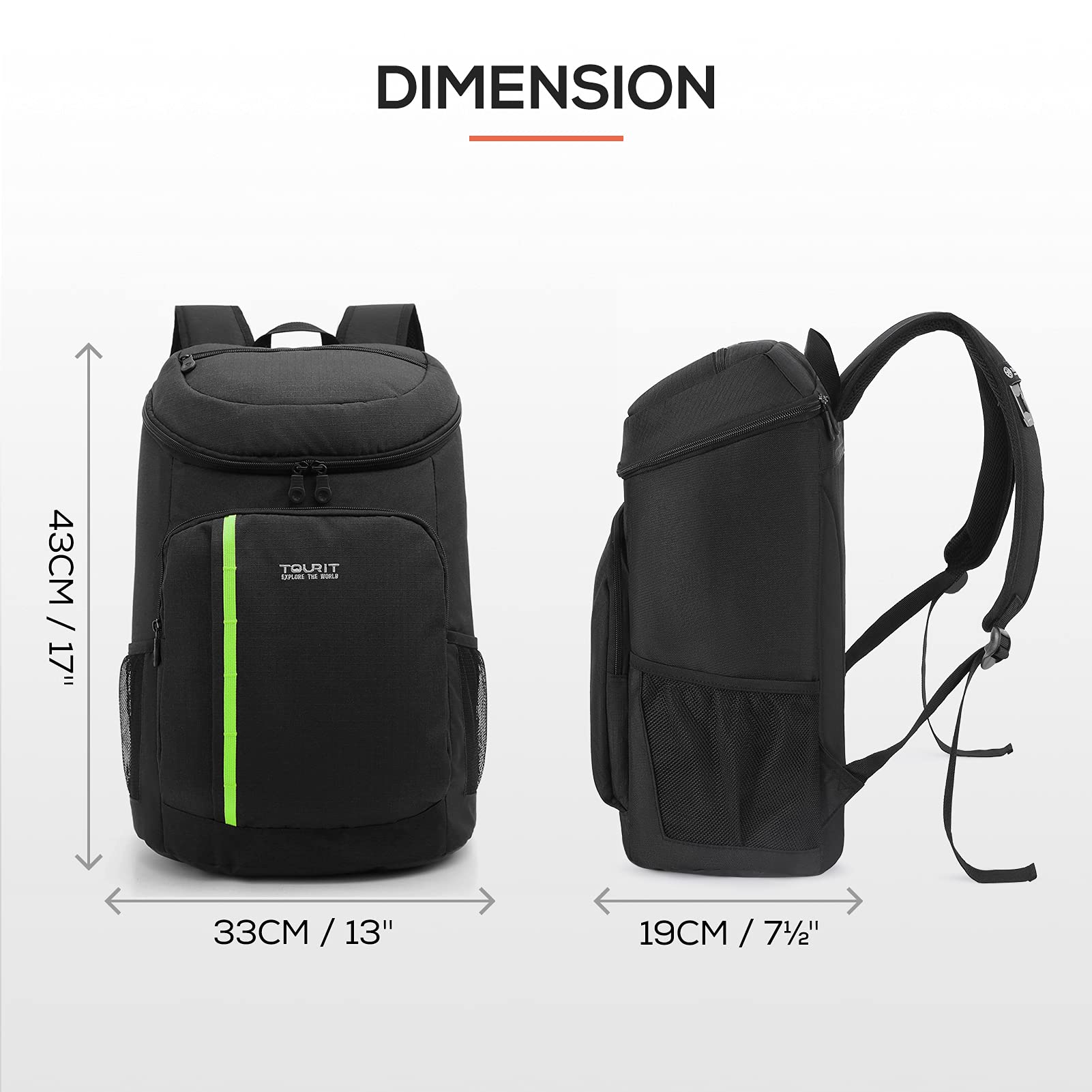 Foto 3 pulgar | Mochila Térmica Tourit Para 30 Latas, Ligera Y Aislante - Venta Internacional.