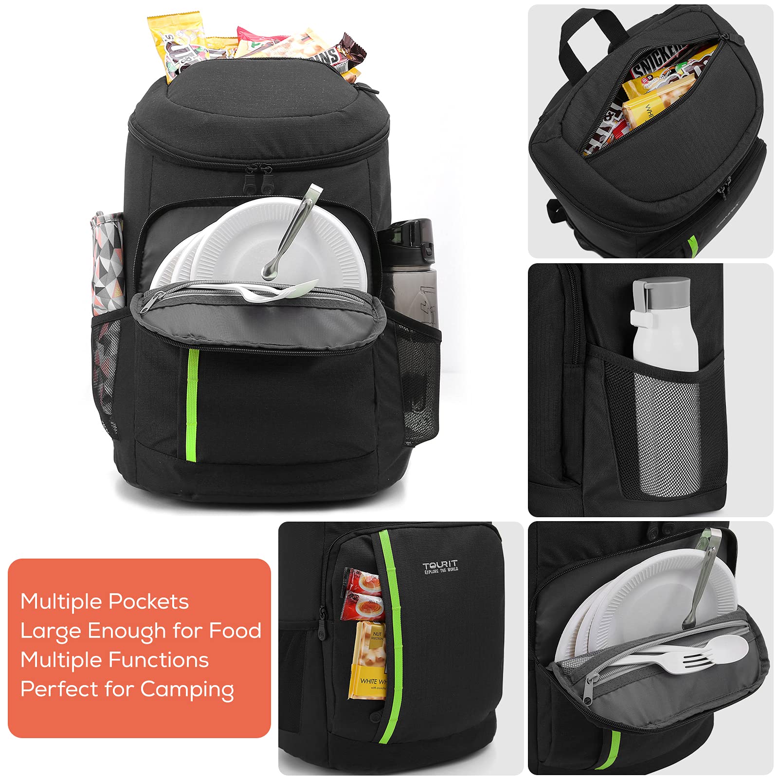 Foto 7 pulgar | Mochila Térmica Tourit Para 30 Latas, Ligera Y Aislante - Venta Internacional.