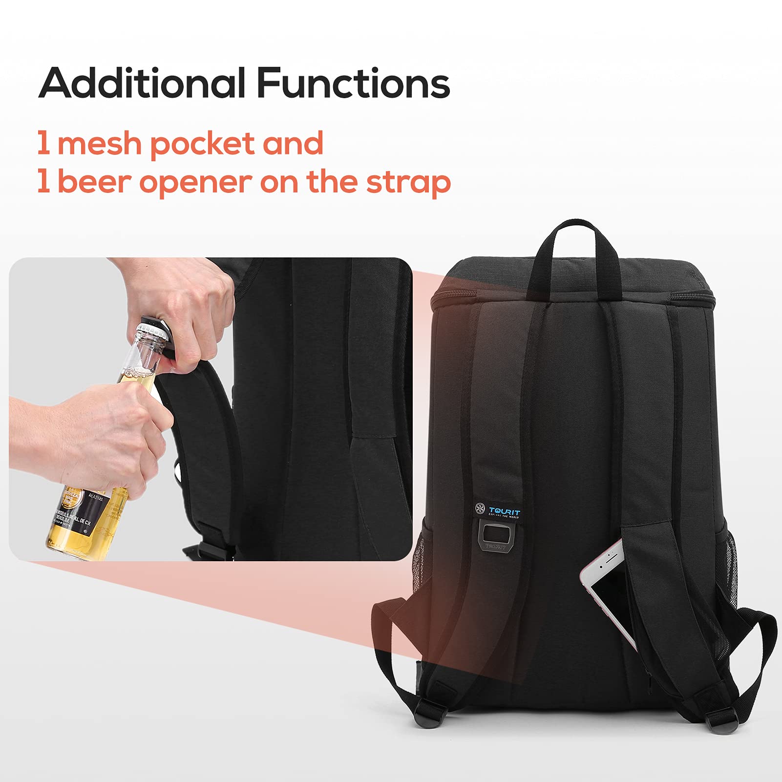 Foto 8 pulgar | Mochila Térmica Tourit Para 30 Latas, Ligera Y Aislante - Venta Internacional.