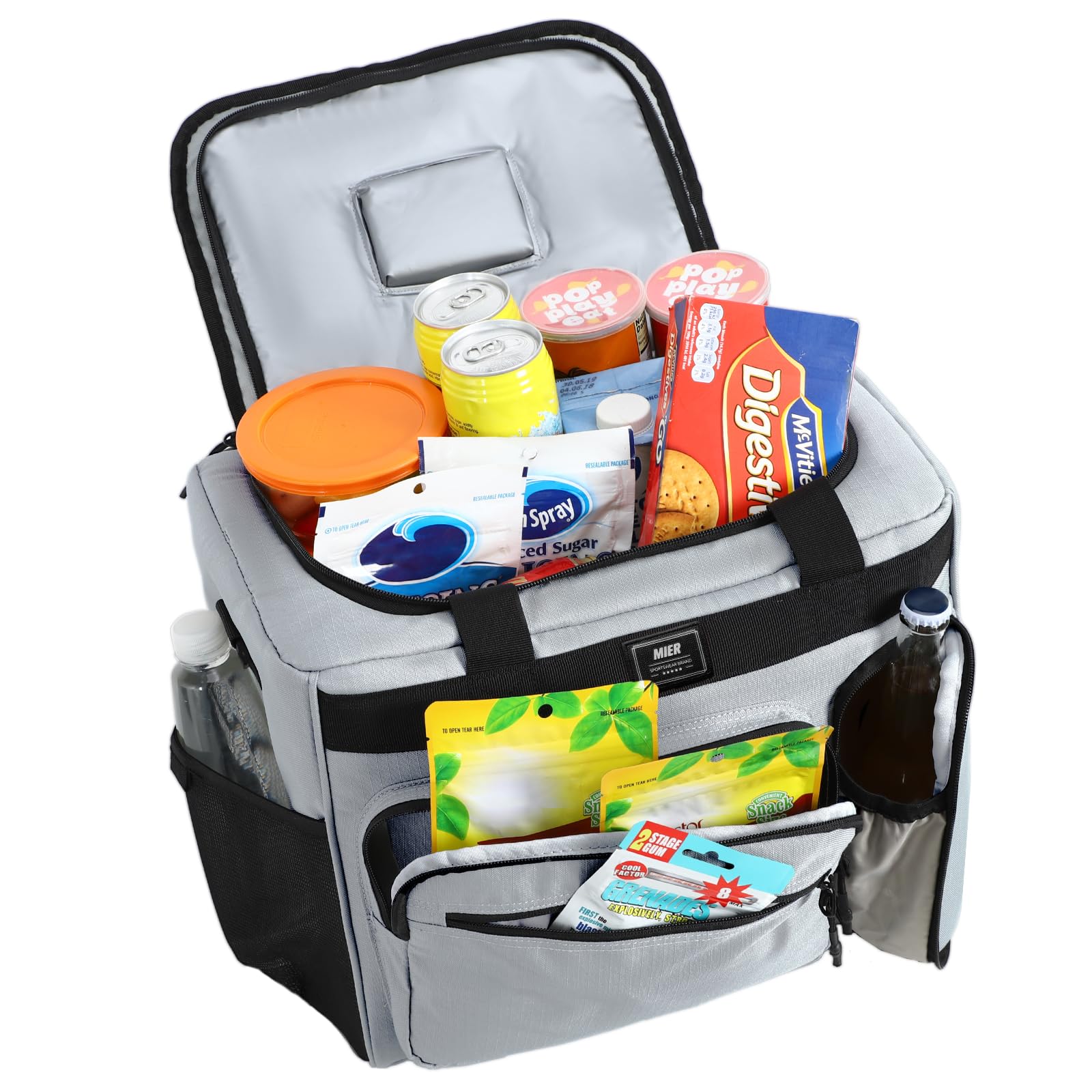Foto 7 | Nevera Mier De 30 Litros, Extra Grande Y Suave Con Abrebotellas, Color Gris - Venta Internacional.