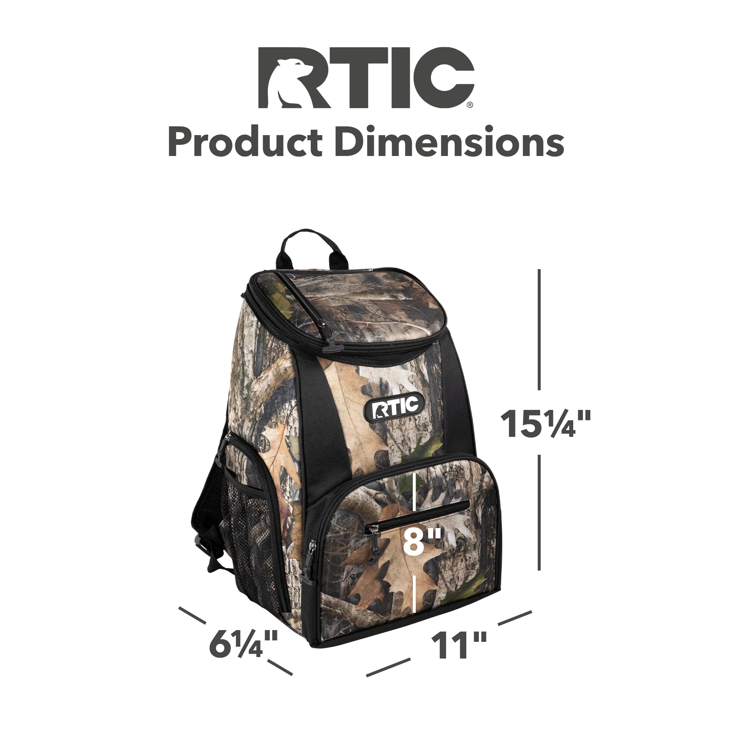 Foto 5 pulgar | Mochila Refrigeradora Rtic Kanati Camo De 15 Latas Con Capacidad Para 24 Horas De Frío - Venta Internacional.
