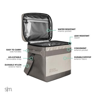 Foto 2 | Nevera Simple Modern Day Para 12 Latas, 11 Litros, Almendra Y Abedul - Venta Internacional.