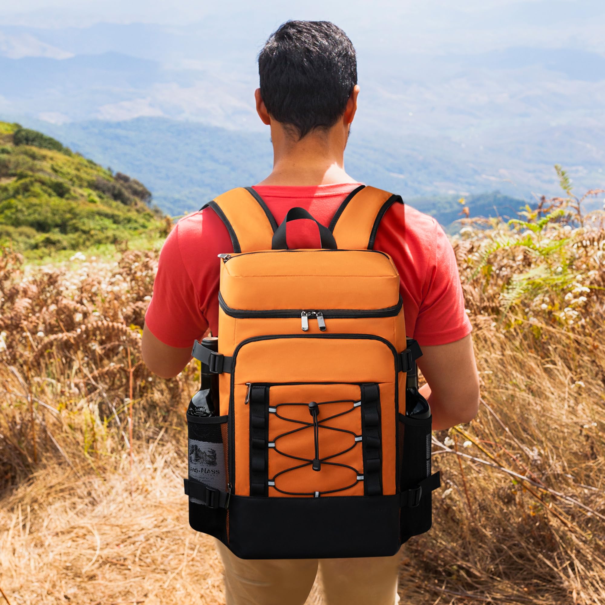 Foto 4 pulgar | Mochila Térmica Miycoo 28 L, Aislante, 40 Latas, Impermeable, Naranja - Venta Internacional.