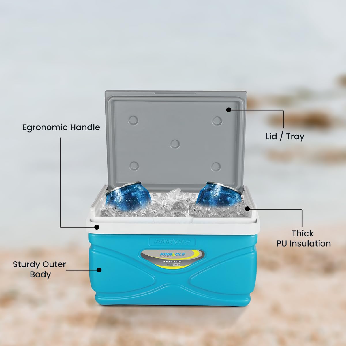 Foto 4 | Cooler Pinnacle Con Aislamiento De 4,5 A 11 Litros Para Acampar O Hacer Pícnic, Color Verde - Venta Internacional.