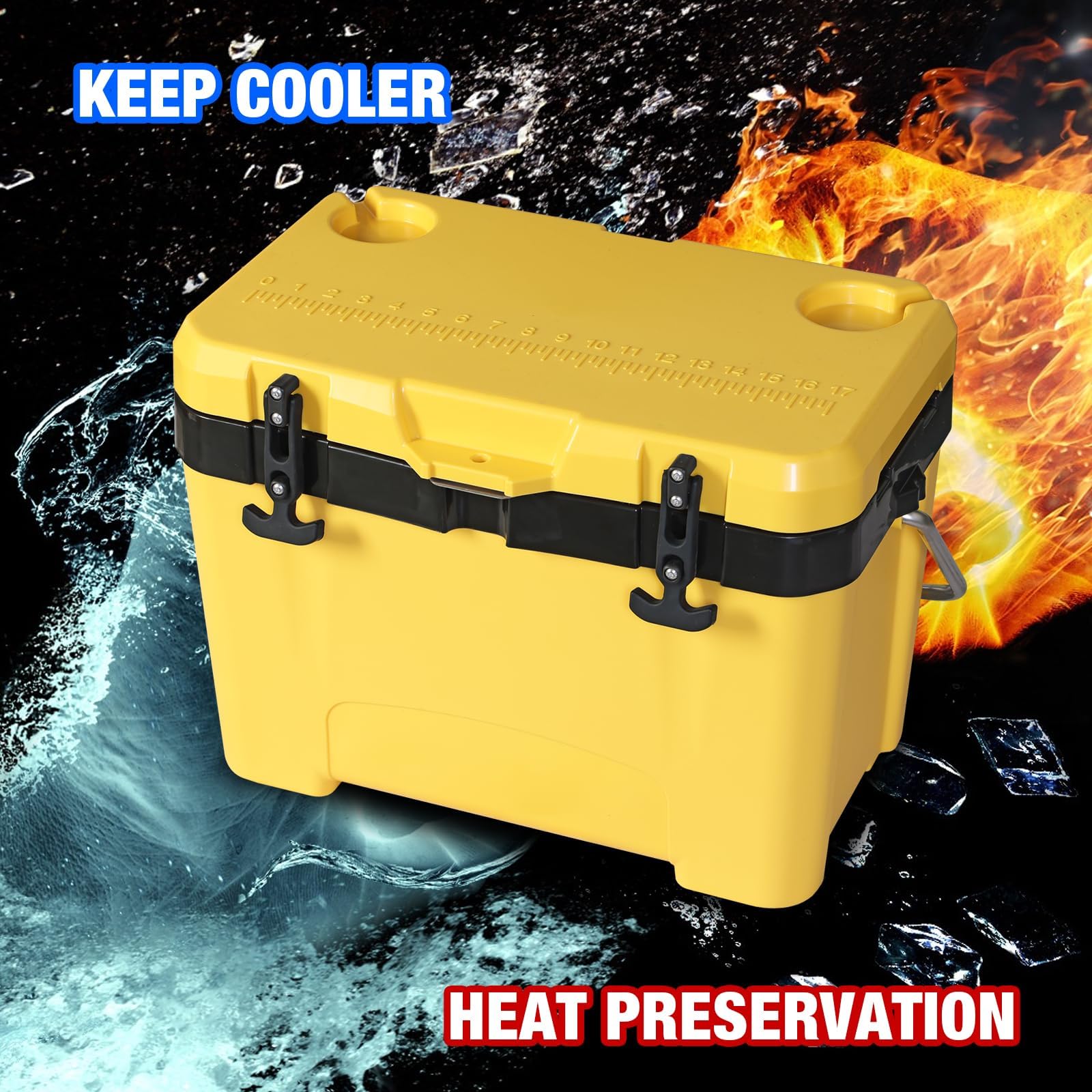 Foto 2 | Enfriador De Hielo Yellow Jacket 27l Portátil Con Aislamiento Para Acampar - Venta Internacional.