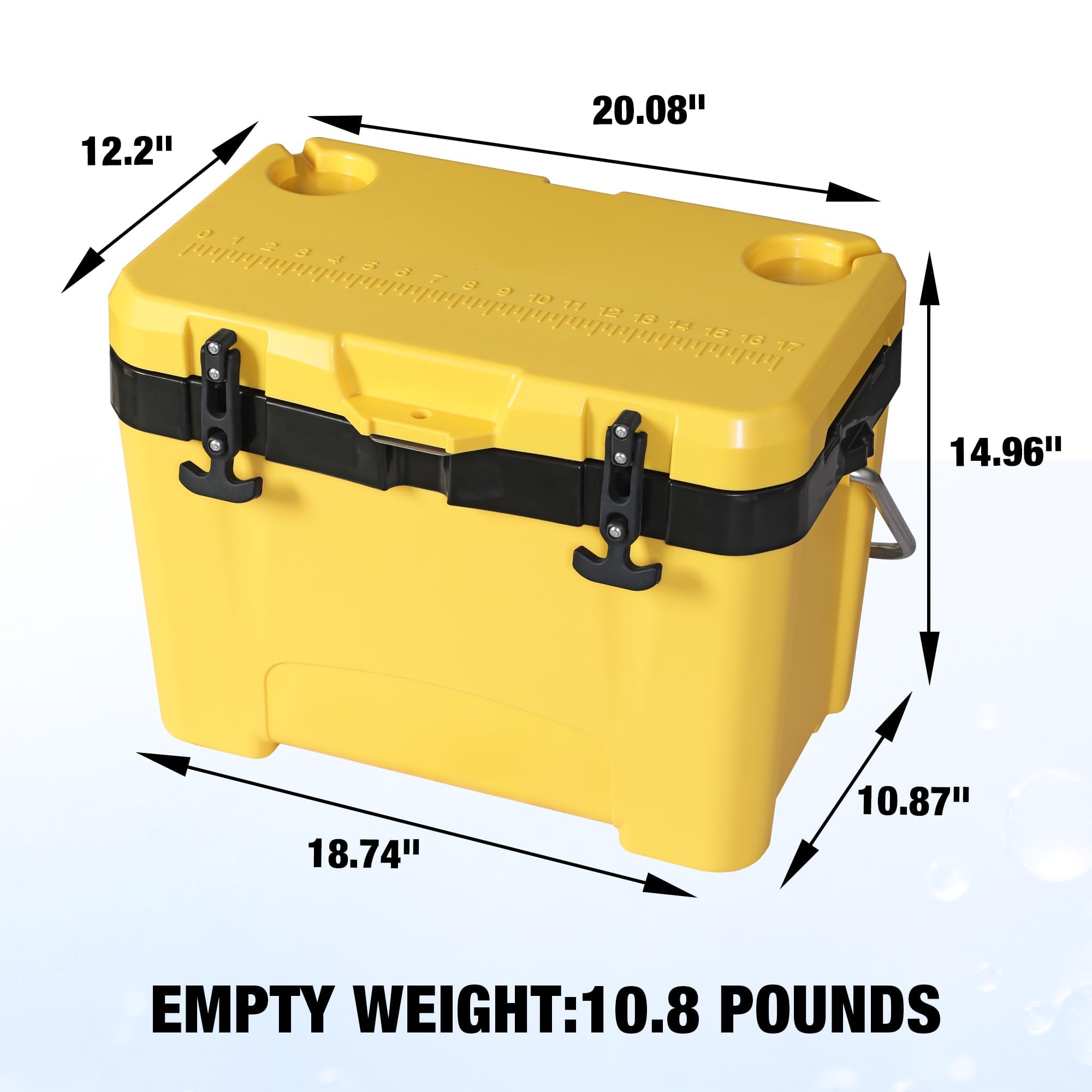 Foto 7 | Enfriador De Hielo Yellow Jacket 27l Portátil Con Aislamiento Para Acampar - Venta Internacional.