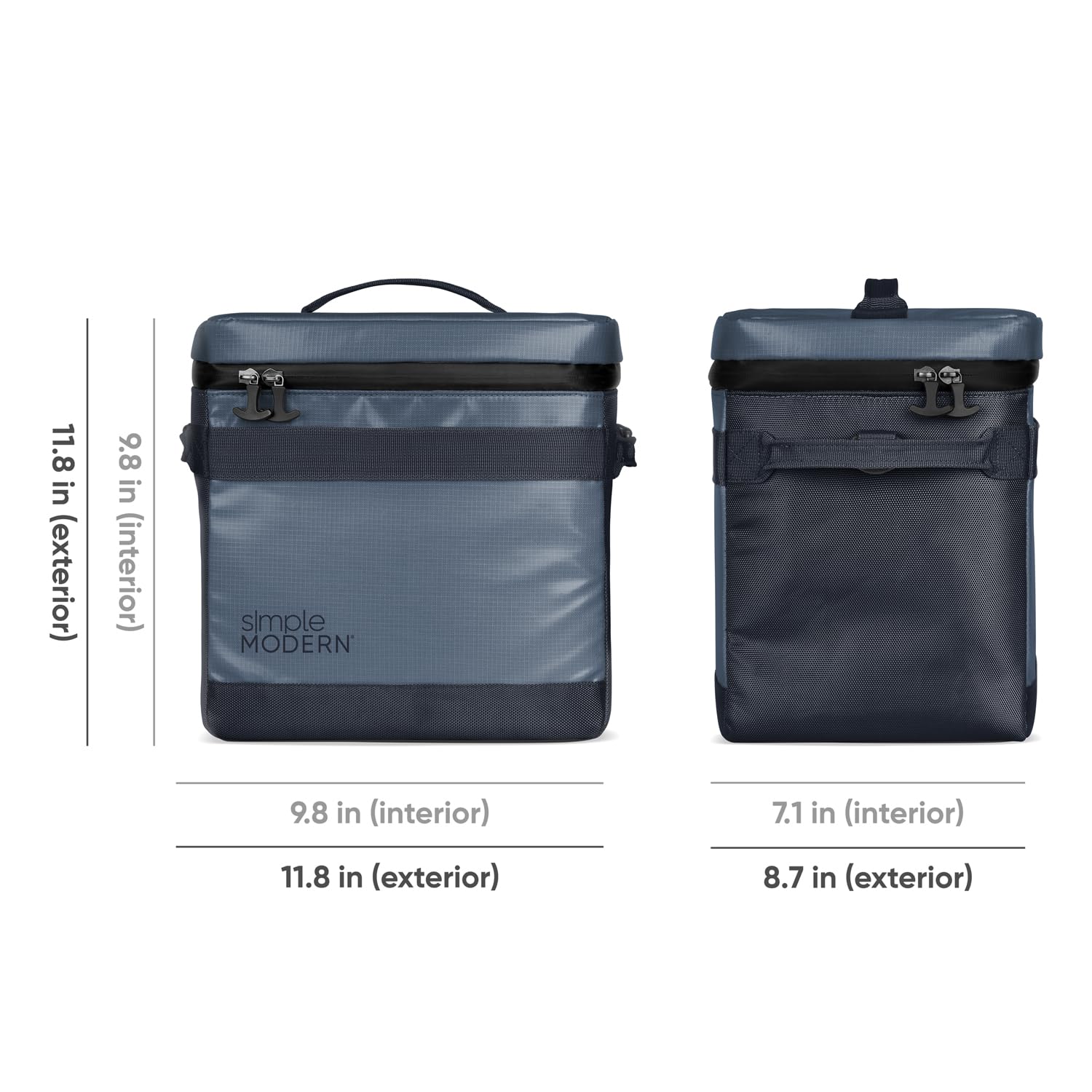 Foto 5 | Nevera Simple Modern Day Para 12 Latas De 11 Litros, Color Azul Marino - Venta Internacional.