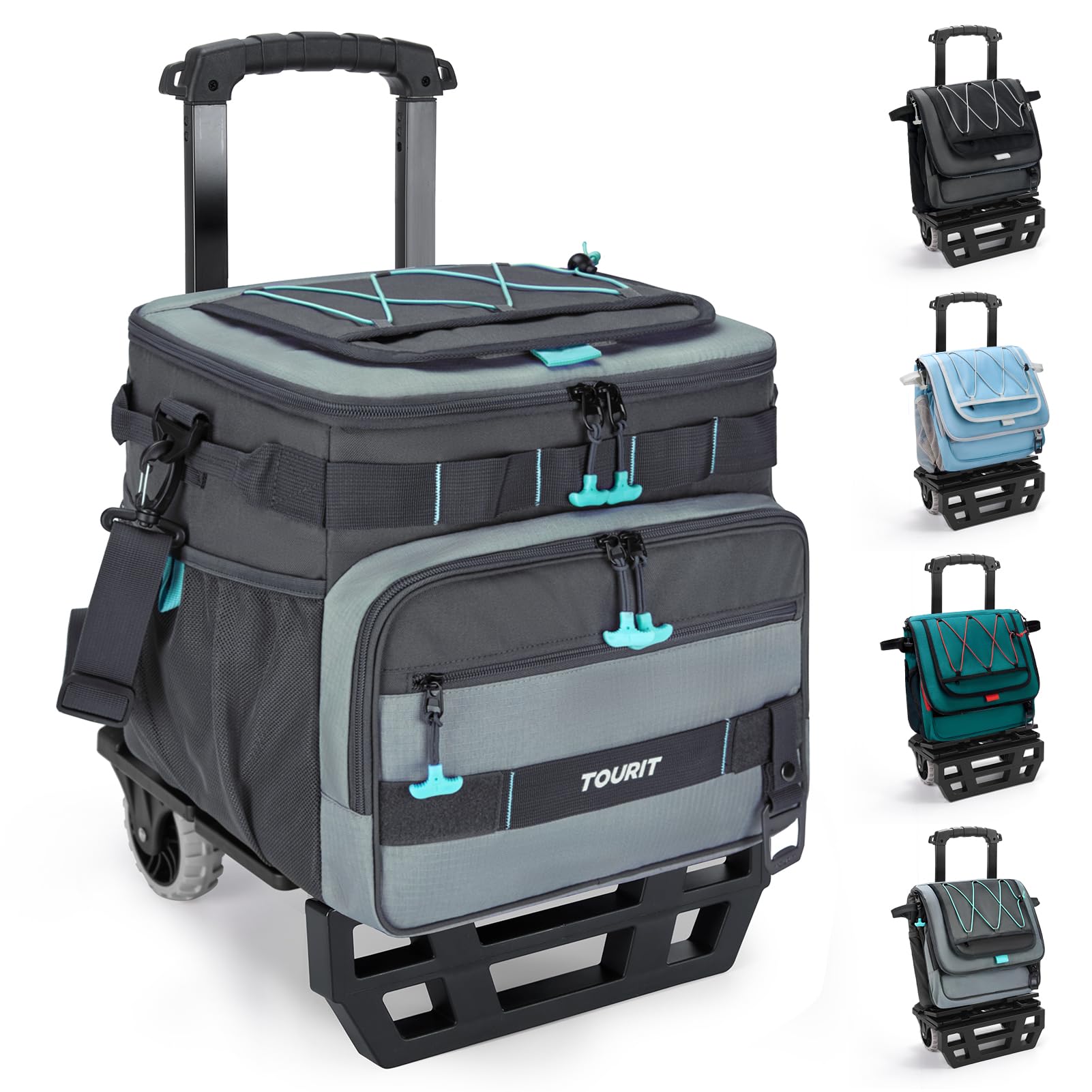Foto 1 | Cooler Tourit, Plegable, Con Aislamiento De 48 Latas Y Carro Todo Terreno - Venta Internacional.
