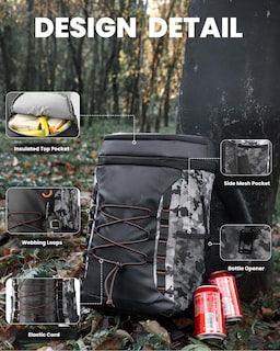 Foto 6 | Mochila Térmica Outdoormaster A Prueba De Fugas De 21 Litros Para Acampar En La Playa - Venta Internacional.
