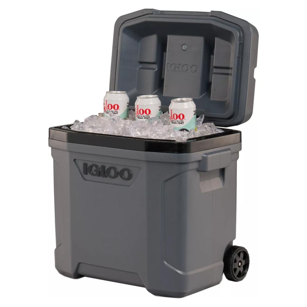 Foto 5 pulgar | Hielera 30 Qt C/ Ruedas Latitude Gris 43 Latas Igloo
