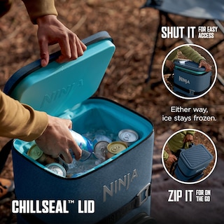 Foto 4 | Mochila Cooler Ninja Frostvault Go 36 Can Lakeshore Blue - Venta Internacional.