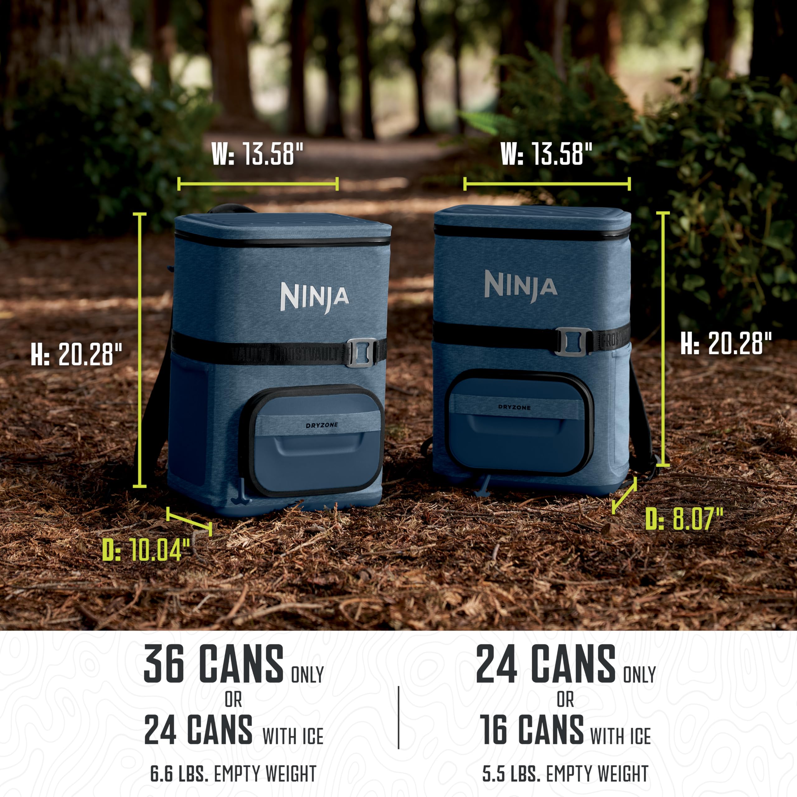 Foto 8 pulgar | Mochila Cooler Ninja Frostvault Go 36 Can Lakeshore Blue - Venta Internacional.