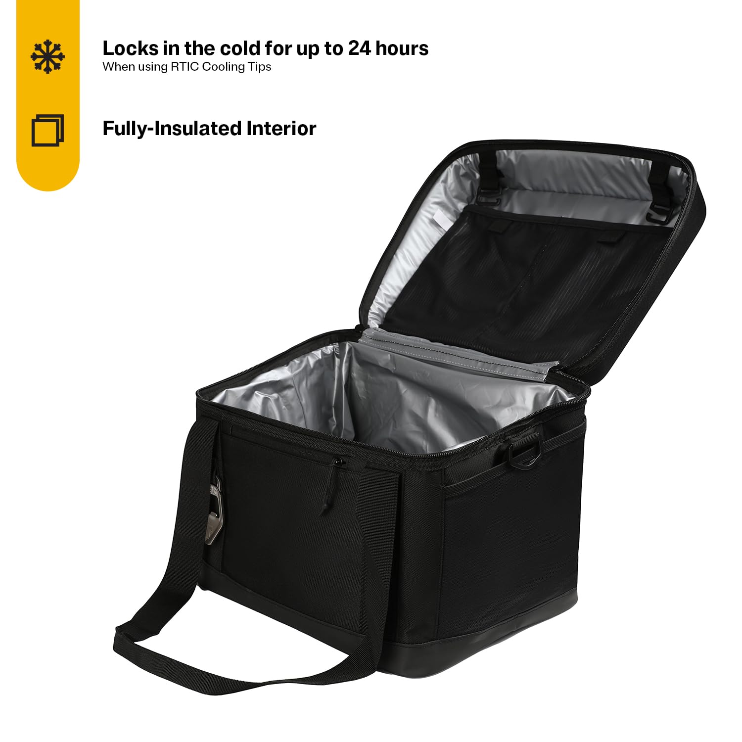 Foto 2 | Cooler Rtic Everyday  28 Latas  Portátil  Con Lados Blandos  Color Negro - Venta Internacional.