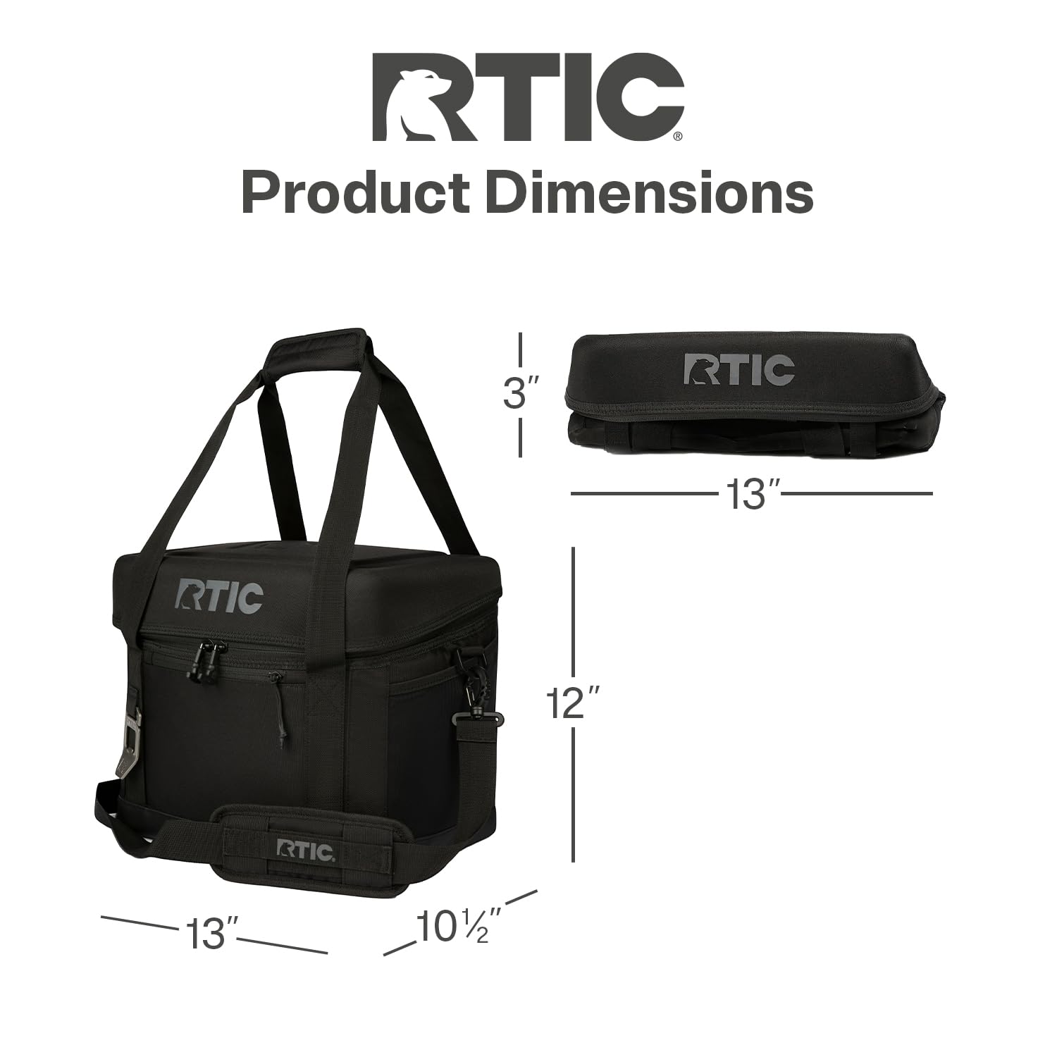 Foto 4 | Cooler Rtic Everyday  28 Latas  Portátil  Con Lados Blandos  Color Negro - Venta Internacional.