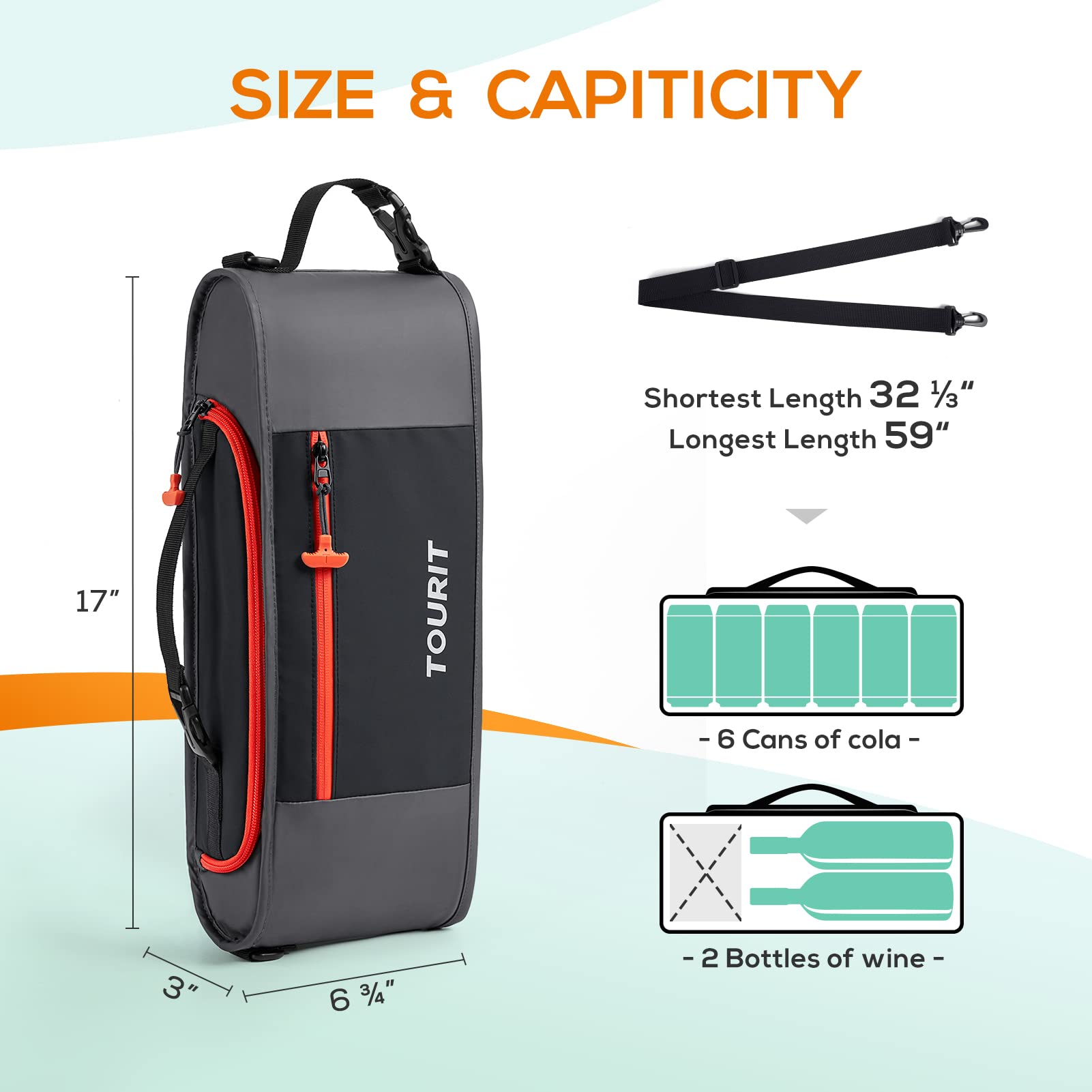 Foto 3 pulgar | Bolsa Térmica De Golf Tourit Con Funda Aislante Para 6 Latas Para Hombre - Venta Internacional.