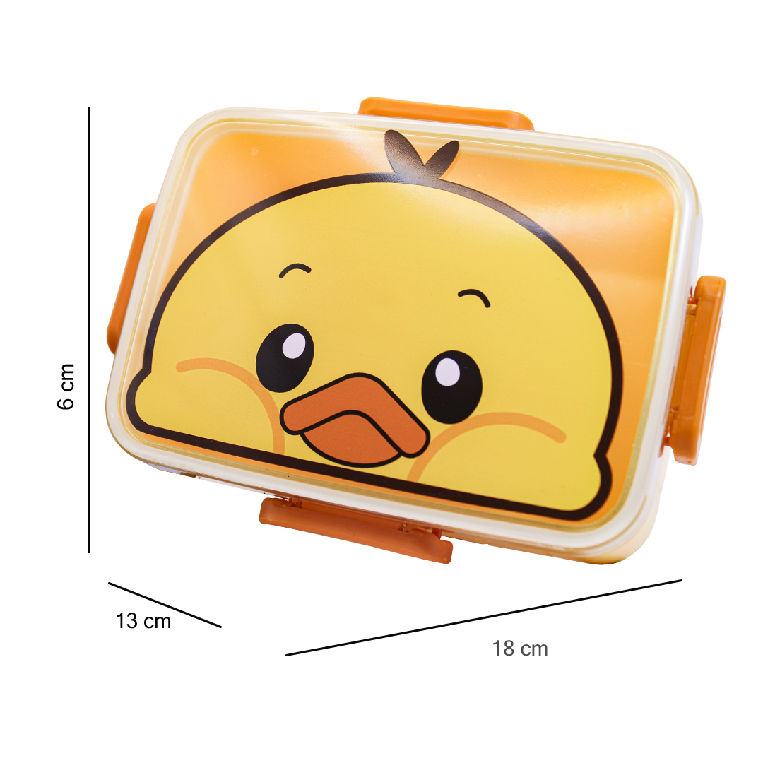 Foto 4 pulgar | Lonchera Infantil con Separador de Alimentos y Tenedor Playbox color Amarillo