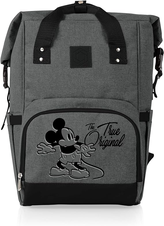 Foto 2 pulgar | Mochila Enfriadora Enrollable Picnic Time Disney Mickey Mouse Mochila de Senderismo Bolsa Térmica Gris