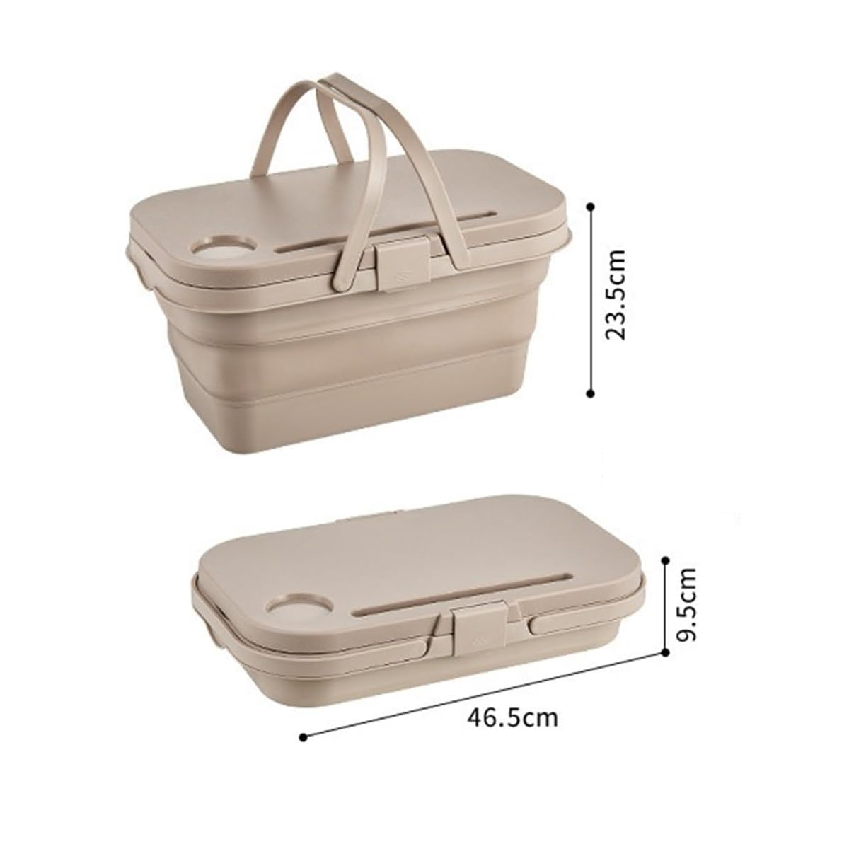 Foto 3 pulgar | Cesta De Picnic Multifuncional Plegable Eo Safe Imports Esi-15093 Beige