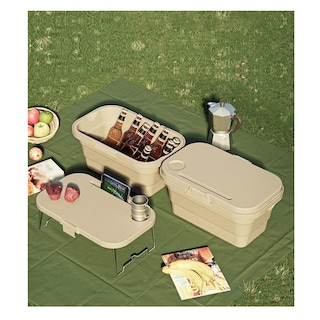 Foto 3 | Cesta De Picnic Multifuncional Plegable Eo Safe Imports Esi-15093 Beige
