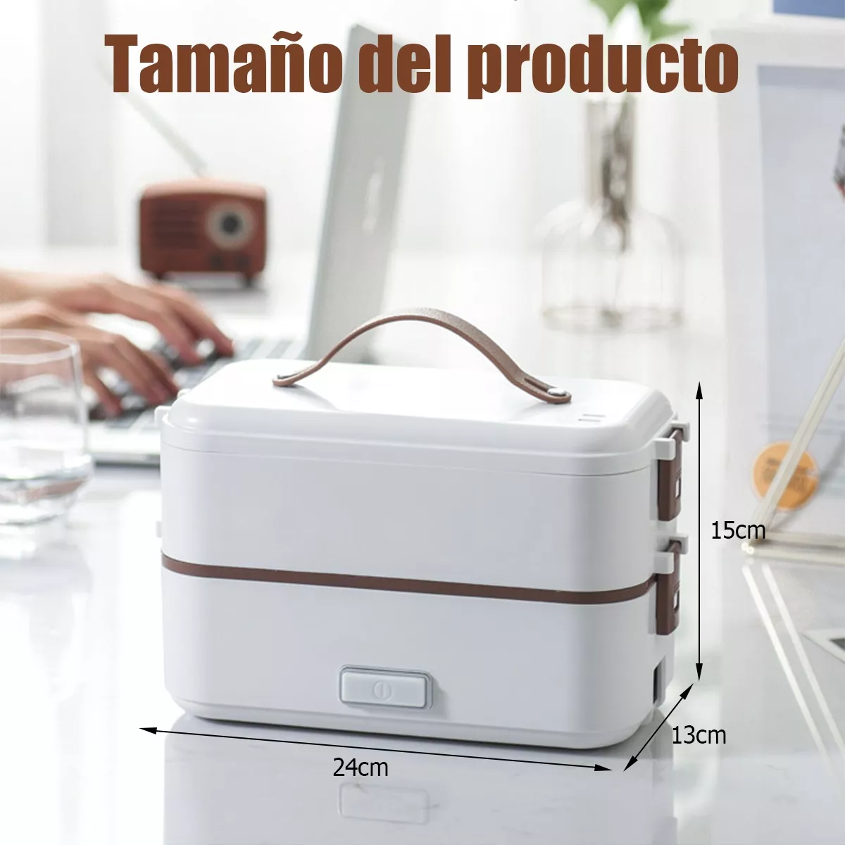 Foto 2 | Lonchera Eléctrica 1.2l Portátil Eo Safe Imports Esi-15244 Blanco