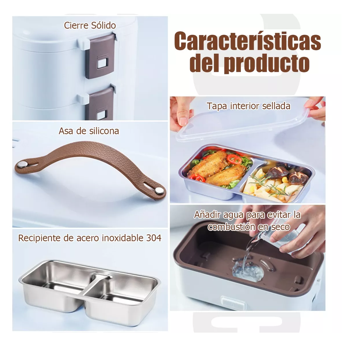 Foto 5 pulgar | Lonchera Eléctrica 1.2l Portátil Eo Safe Imports Esi-15244 Blanco