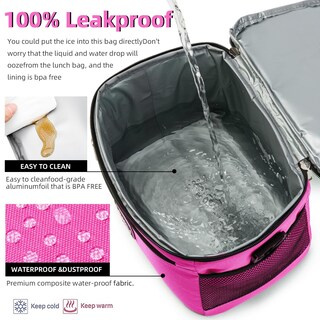Foto 3 | Lonchera Térmica Rosa-Venta Internacional