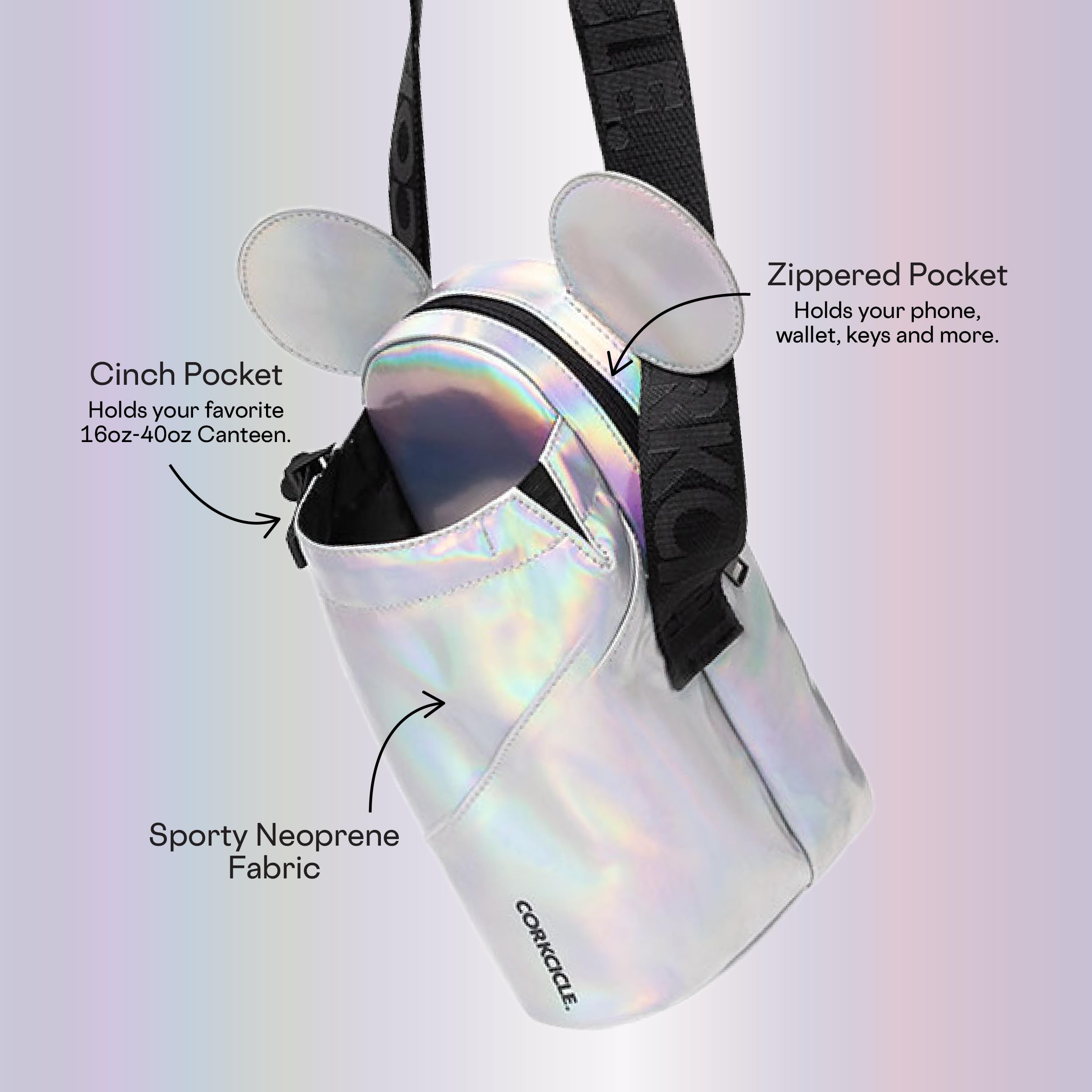 Foto 5 pulgar | Bolsa Bandolera Para Botellas De Agua Corkcicle X Disney Minnie Mickey Mouse - Venta Internacional.
