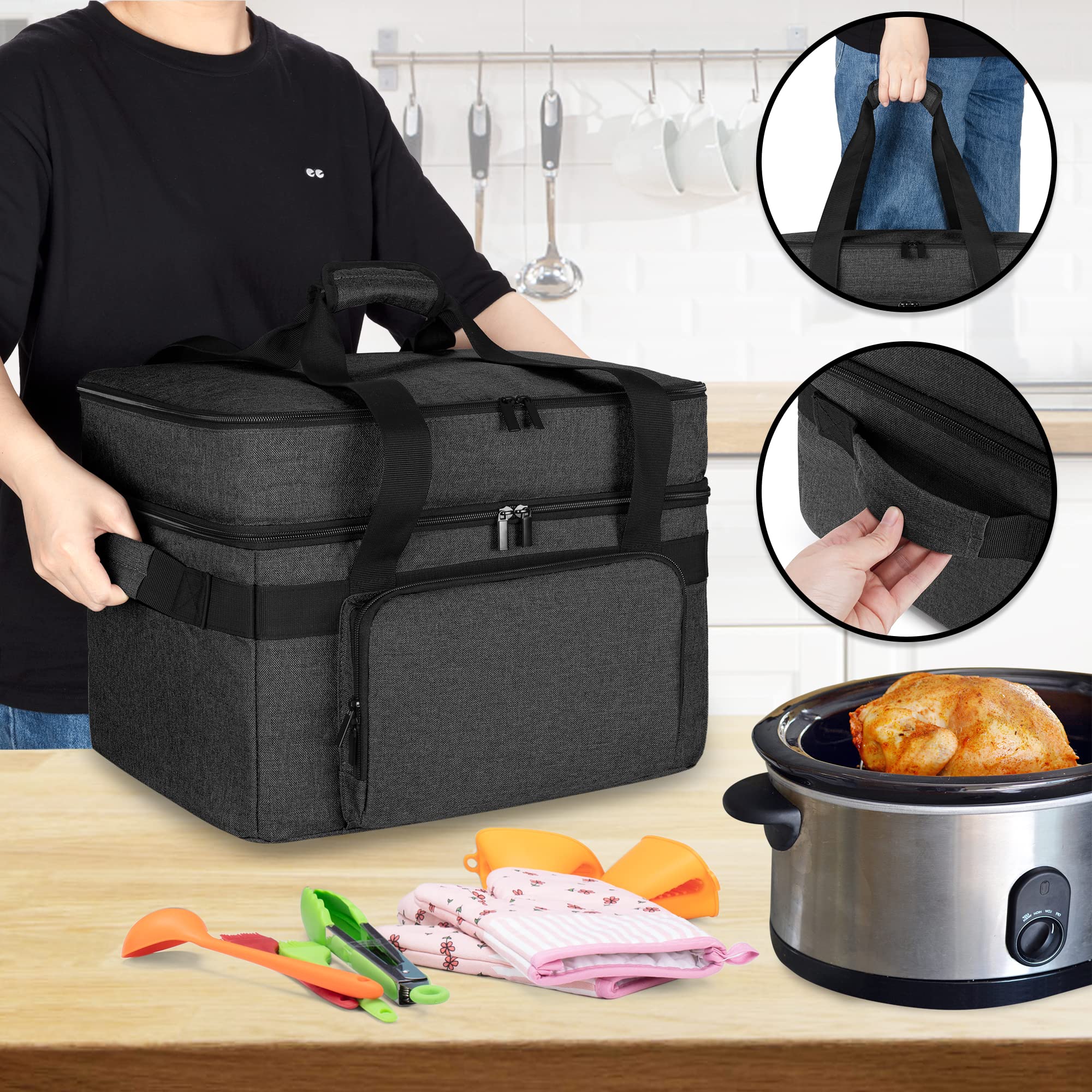 Foto 6 pulgar | Bolsa Térmica Luxja Negra-Venta Internacional