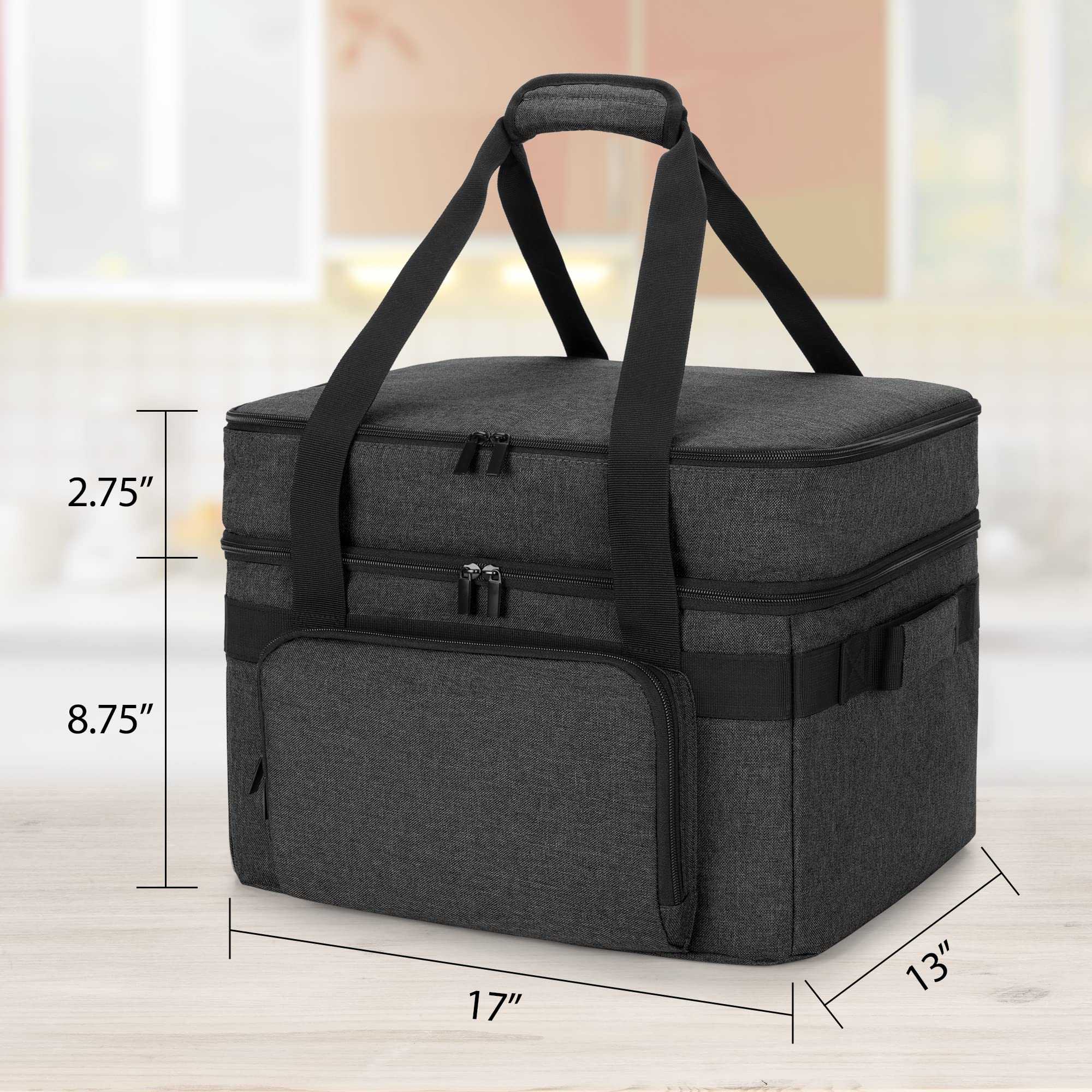 Foto 7 pulgar | Bolsa Térmica Luxja Negra-Venta Internacional
