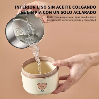 Foto 3 | Fiambrera Redondo Térmica 3pcs Acero Inoxidable Eo Safe Imports Esi-15894-1 Blanco