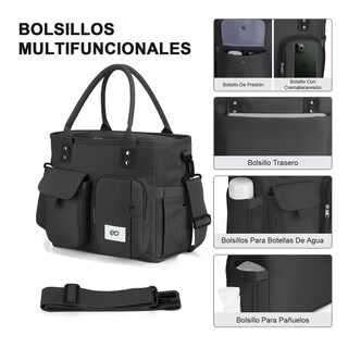 Foto 2 | Lonchera Térmica Bolsa De Almuerzo 16l Eo Safe Imports Esi-14658-1 Negro