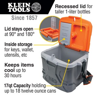 Foto 2 | Lonchera Cooler Klein Tools 55600 Work De 17 Cuartos De Galón, 16,1 L - Venta Internacional.