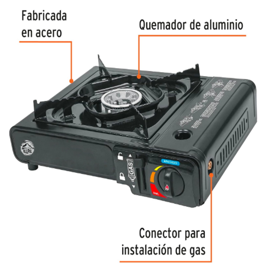 Foto 4 | Estufa Portátil de Camping Ecd Gas