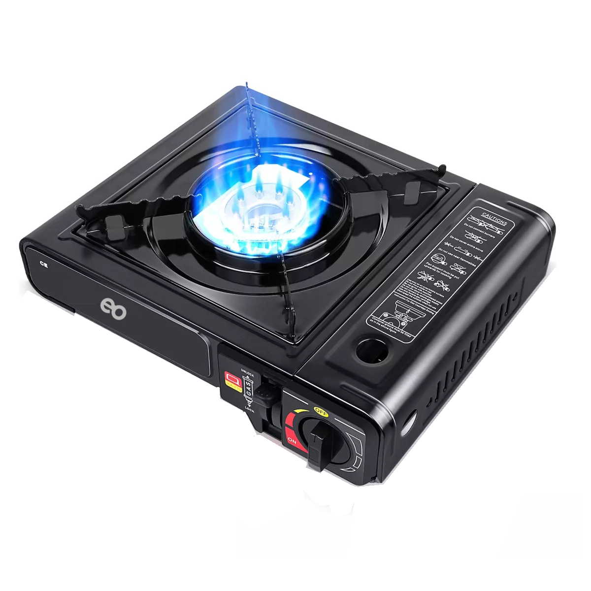 Language Calentador De Camping A Gas Portátil Incluye Maletín Eo Safe Imports Esi-12485-1 Negro