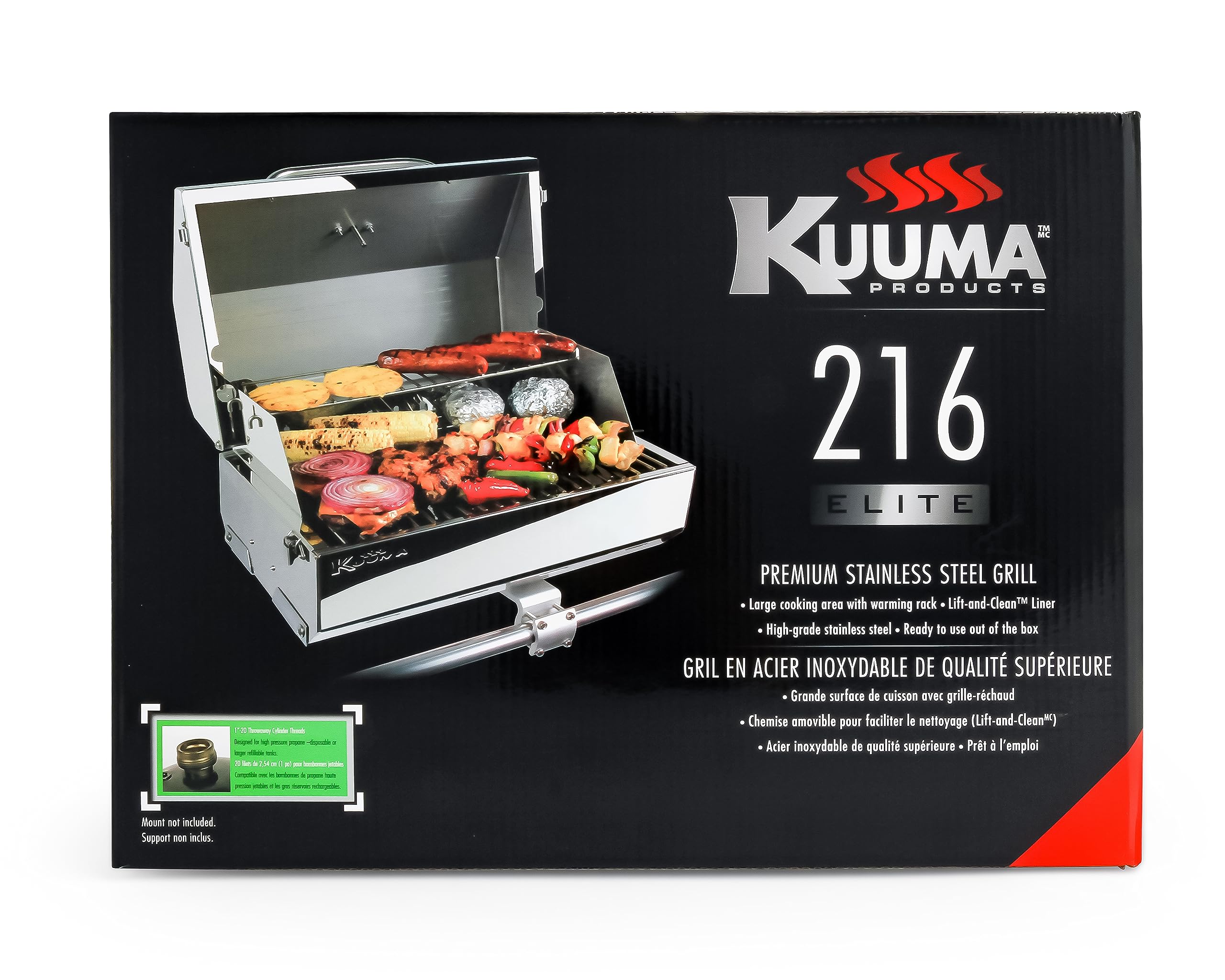 Foto 7 | Parrilla De Propano Camco Kuuma Stow N'go 216 Elite 13,000 Btu - Venta Internacional.