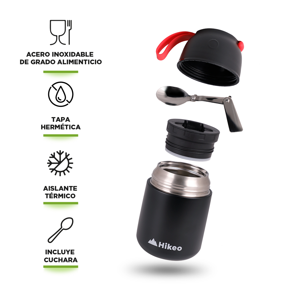 Foto 3 pulgar | Termo para Comida Hikeo de Acero Inoxidable con Cuchara