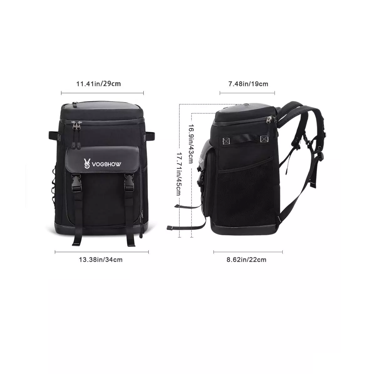 Foto 3 pulgar | Mochila Hielera Bolsa Termica Portátil Impermeable De 30l Eo Safe Imports Esi-16892  Negro