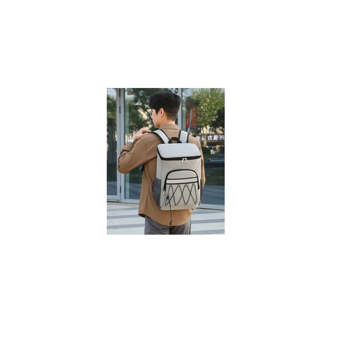 Foto 4 pulgar | Mochila Hieleras Enfriador Bolsa Impermeable Portátil Eo Safe Imports Esi-16894 Gris