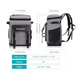 Foto 2 | Mochila Hielera Bolsa Termica Portátil Impermeable De 30l Eo Safe Imports Esi-16891 Gris