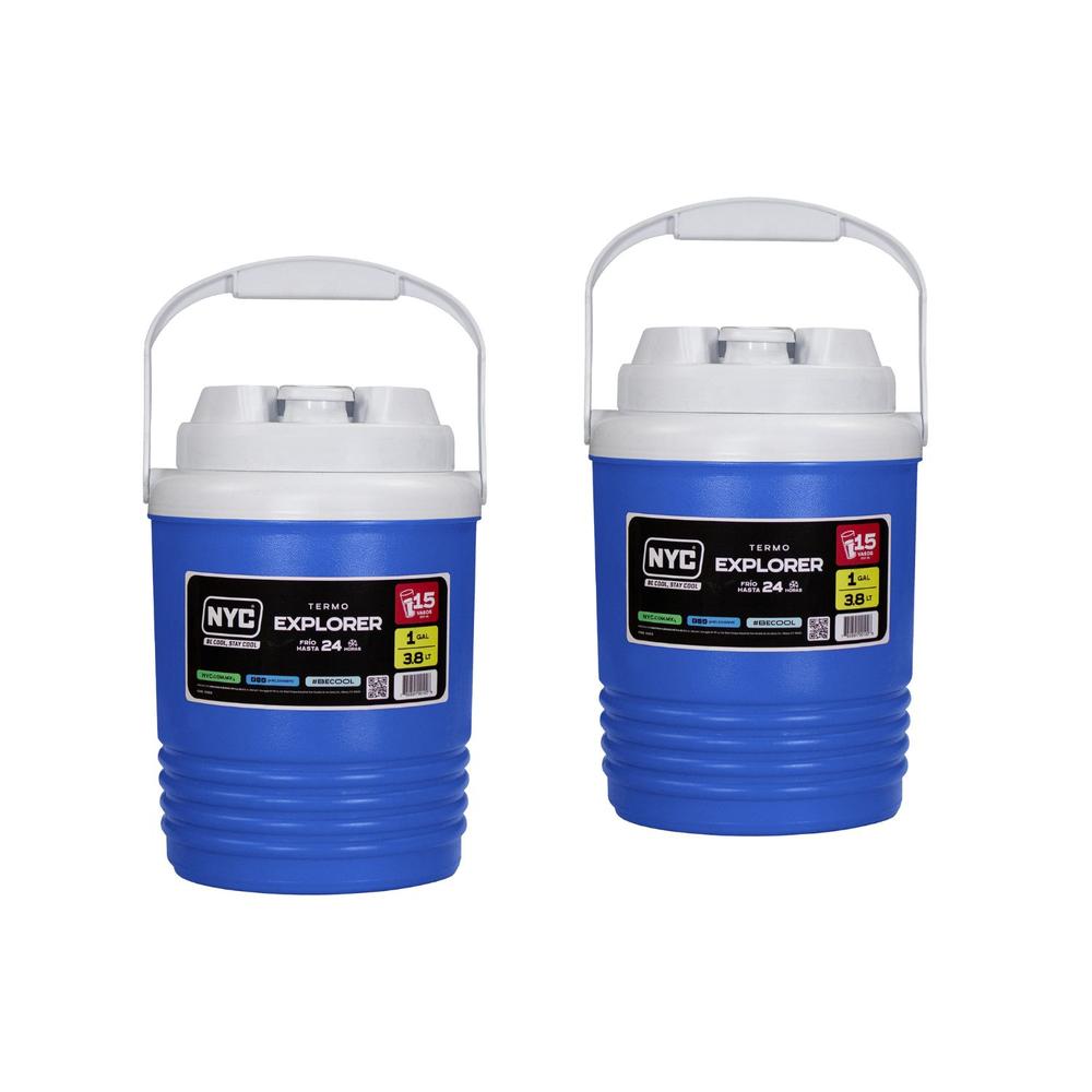 Nyc 2 Paquete De Termo Explorer De 1 Galón 3.8 L (15 Vasos)