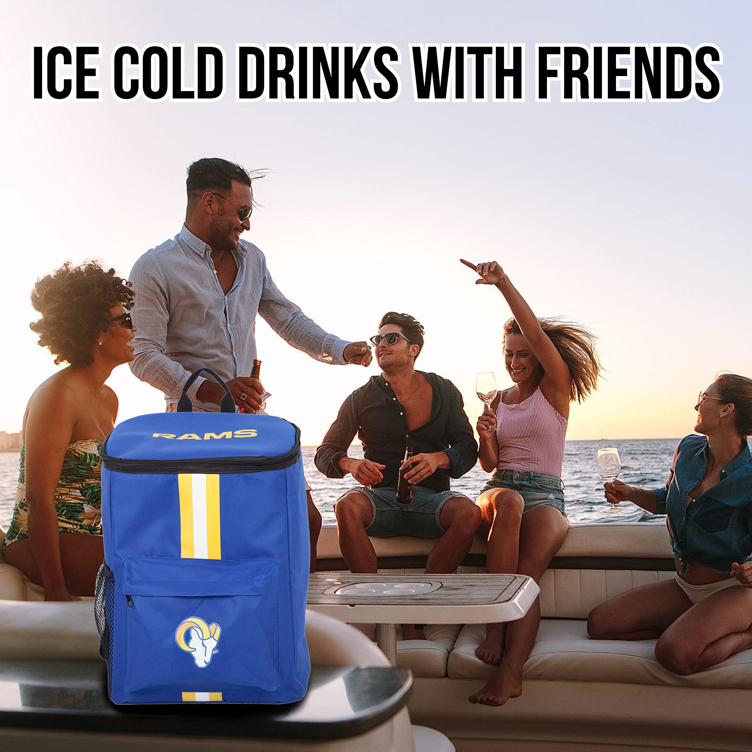 Foto 6 | Mochila Térmica Foco La Rams, Portátil, Aislante, 24 Litros, 36 Latas - Venta Internacional.