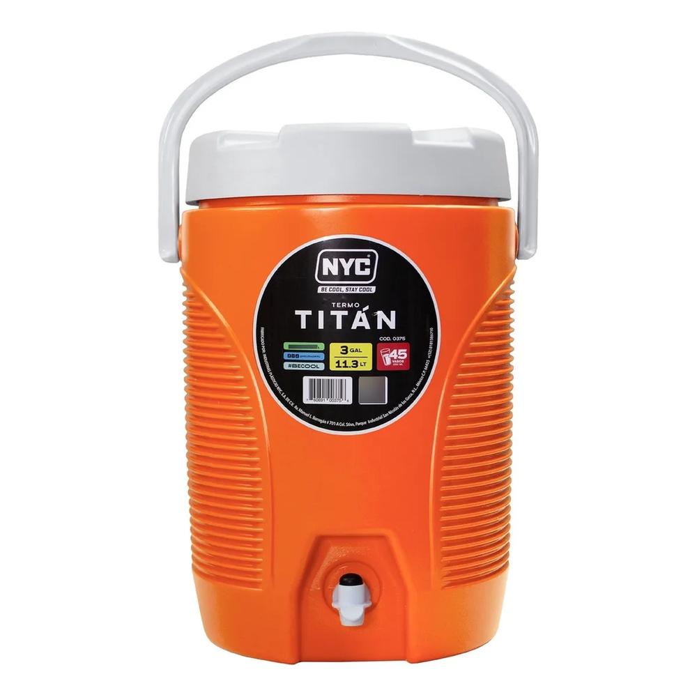 Foto 1 | Termo Nyc De 3 Galones Naranja