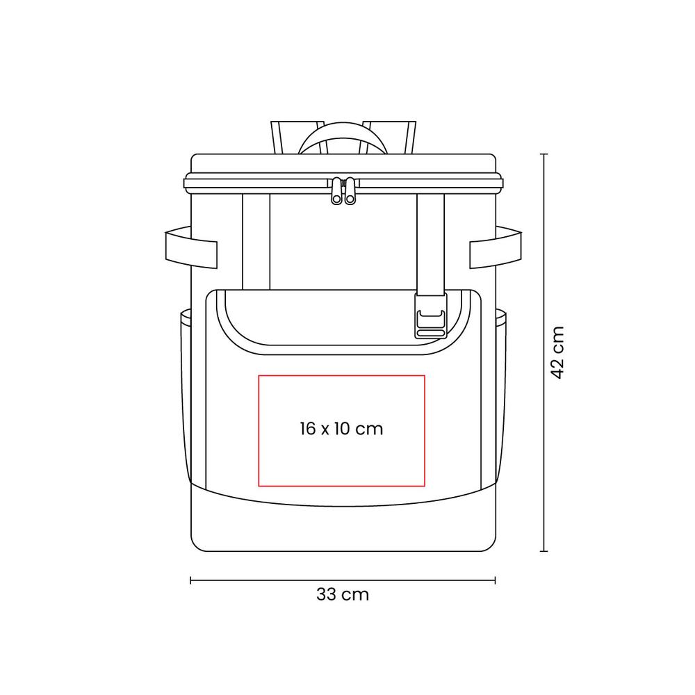 Foto 3 pulgar | Mochila Hielera Corporativa Con Interior Impermeable-sedana
